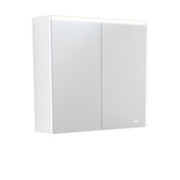 Fienza 750 LED Mirror Cabinet with Satin White Side Panels